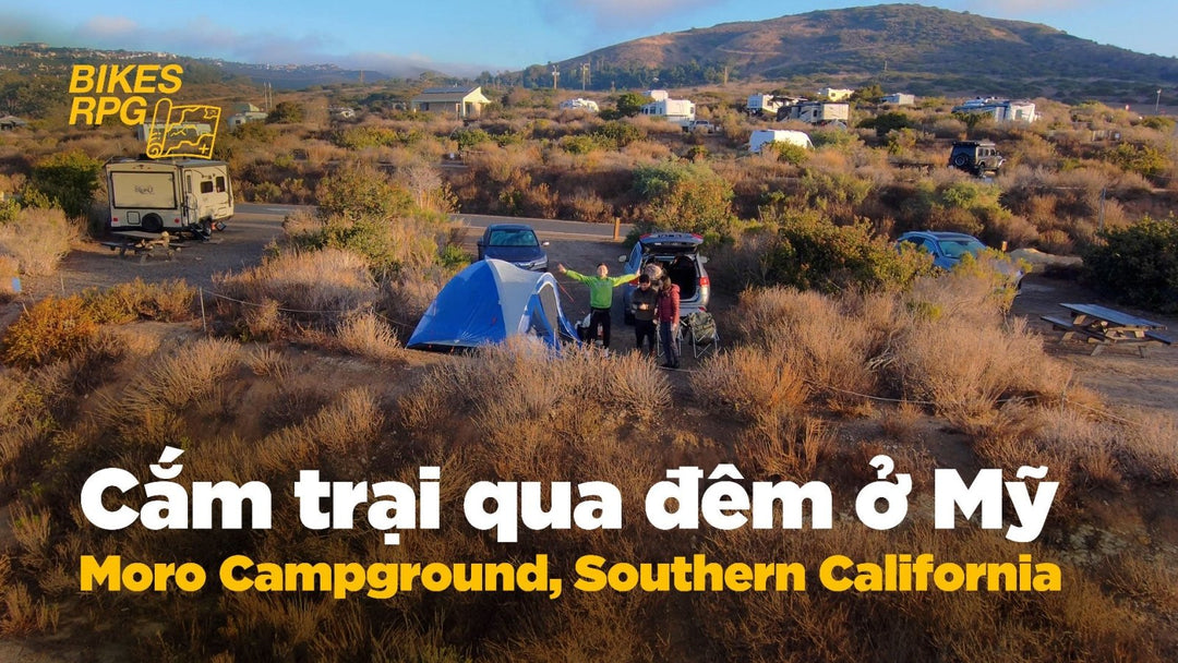 Cắm trại qua đêm ở cạnh bờ biển tại miền Nam nước Mỹ - Bikes RPG