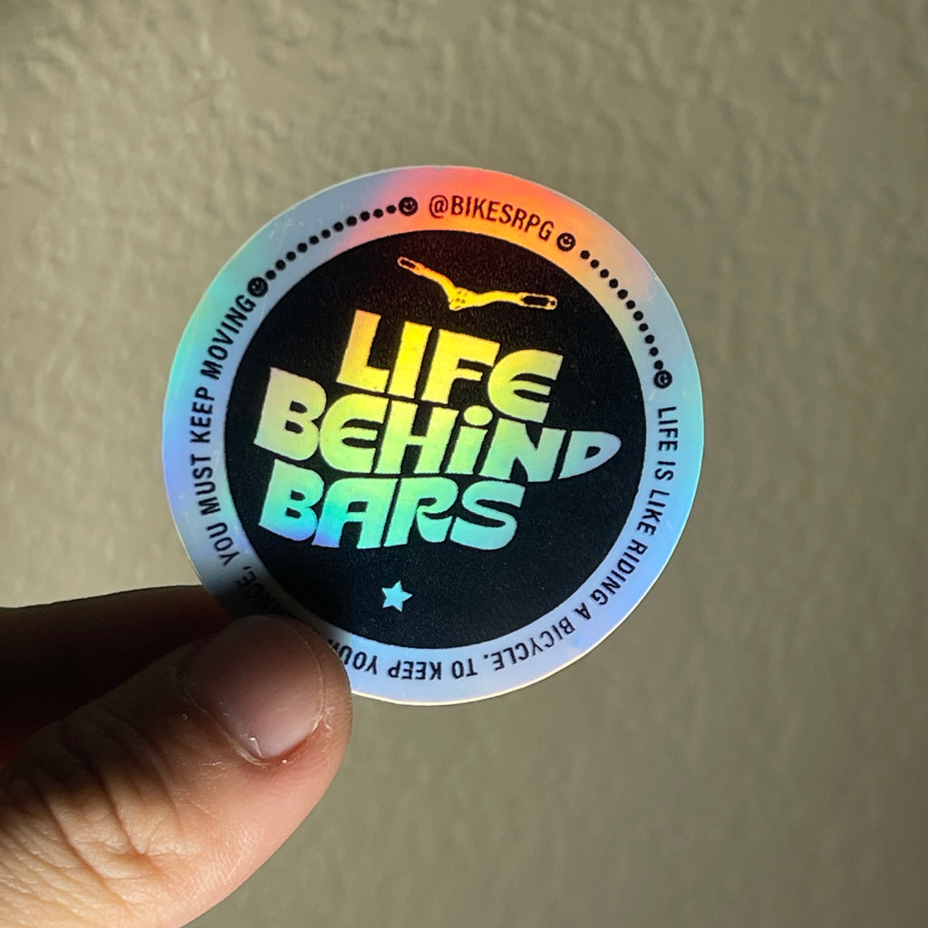 Life Behind Bars - Holographic Circle Stickers